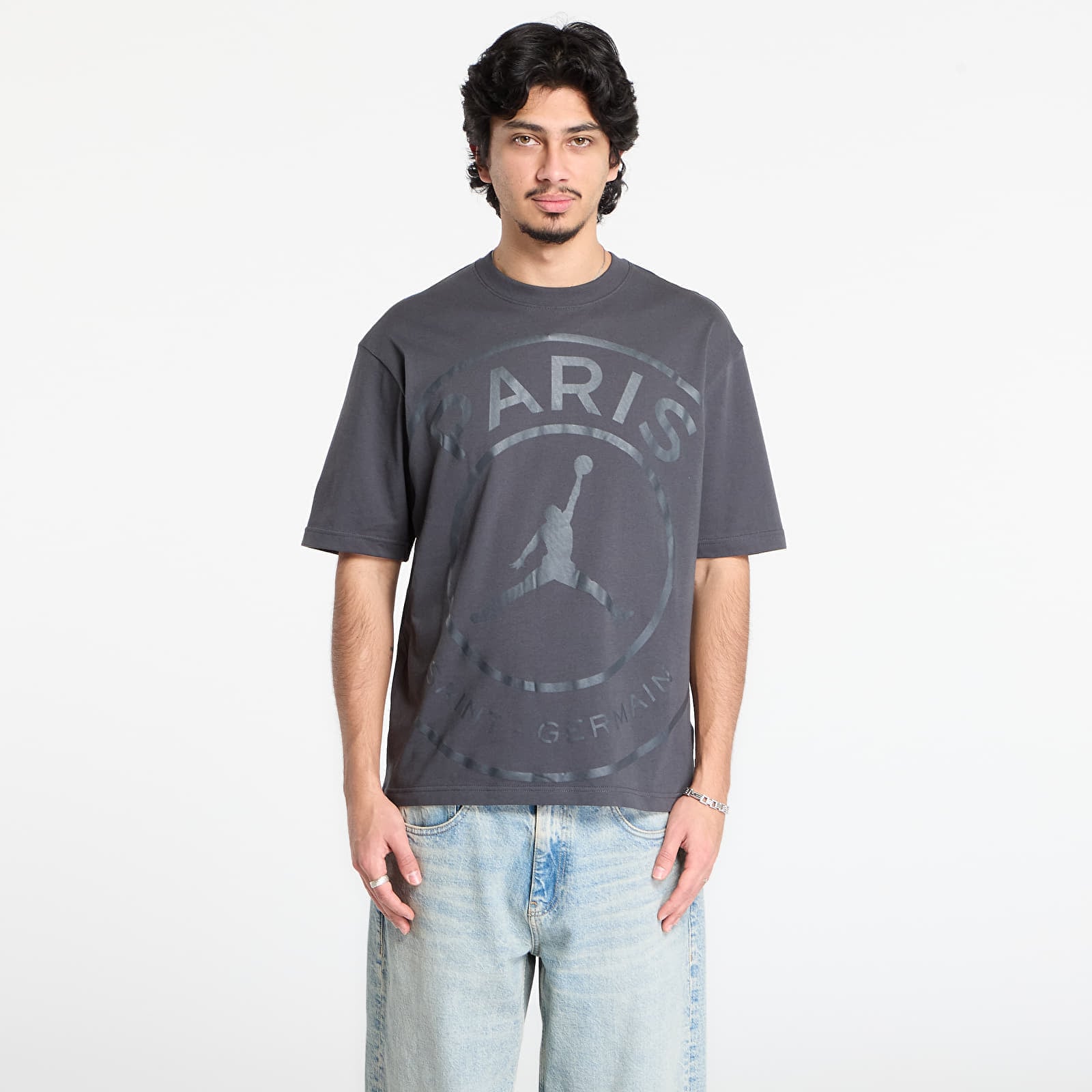 Tricou Paris Saint-Germain Mens T-Shirt Anthracite XS