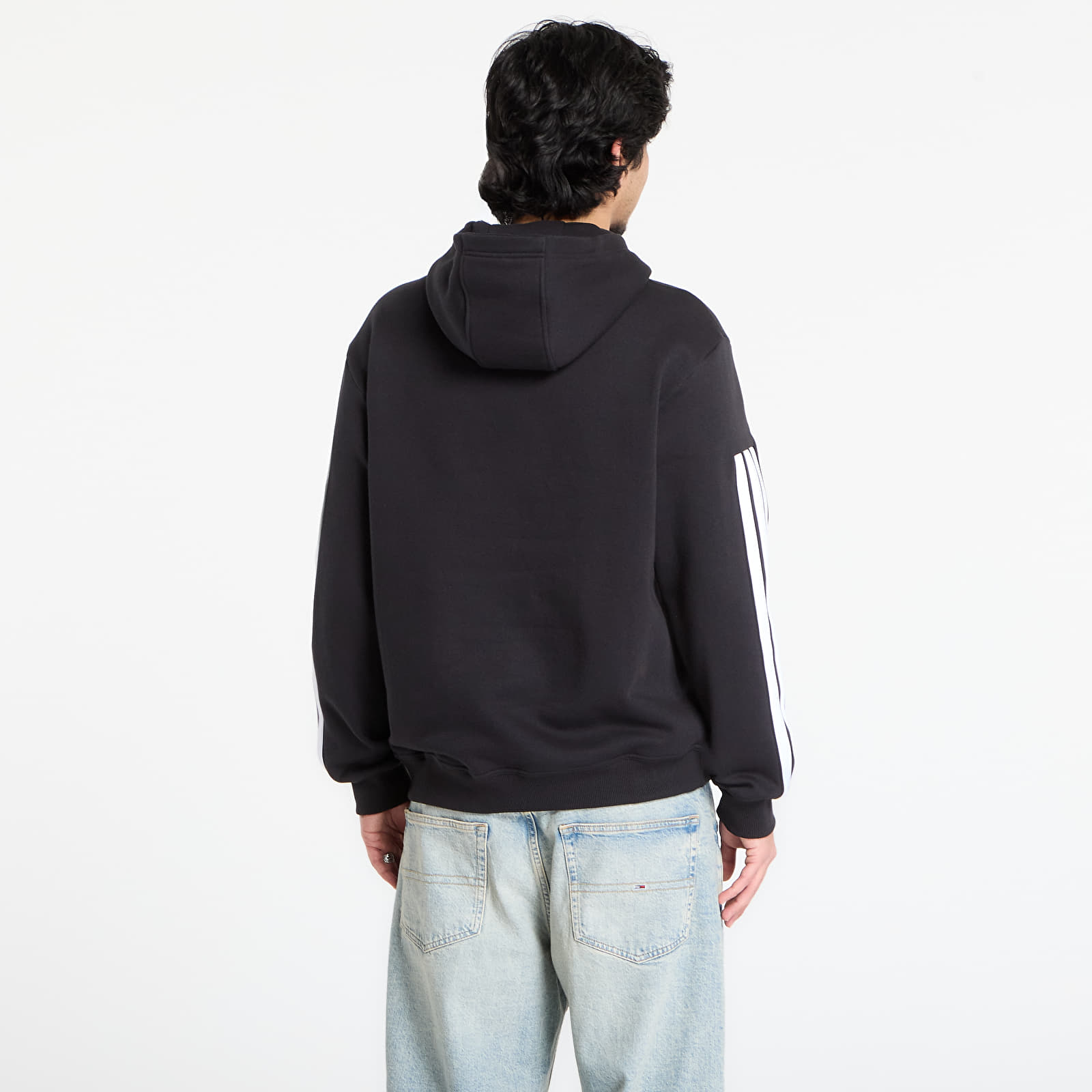 Sweatjacken und Sweatshirts adidas M Tiro Fl Hdy Black/ White