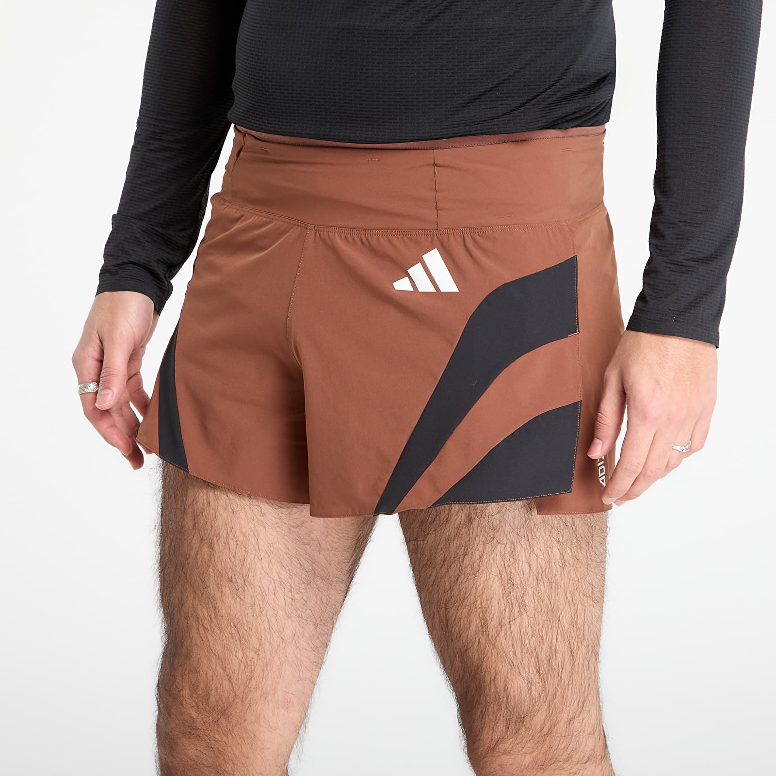 Shorts voor heren adidas Humanrace Adizero Archive Running Gel Short Preloved Brown
