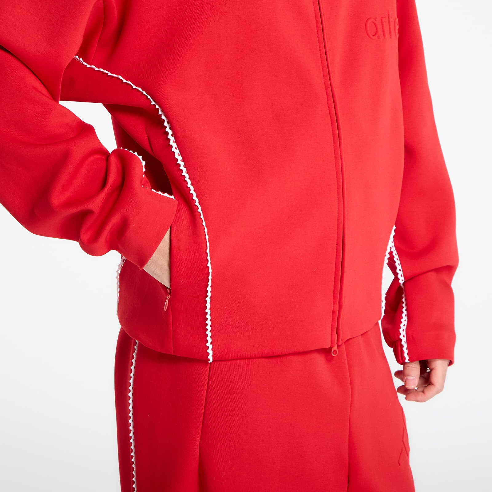 Bluzy adidas x arte Z.N.E. Full-Zip Track Top Better Scarlet/ White