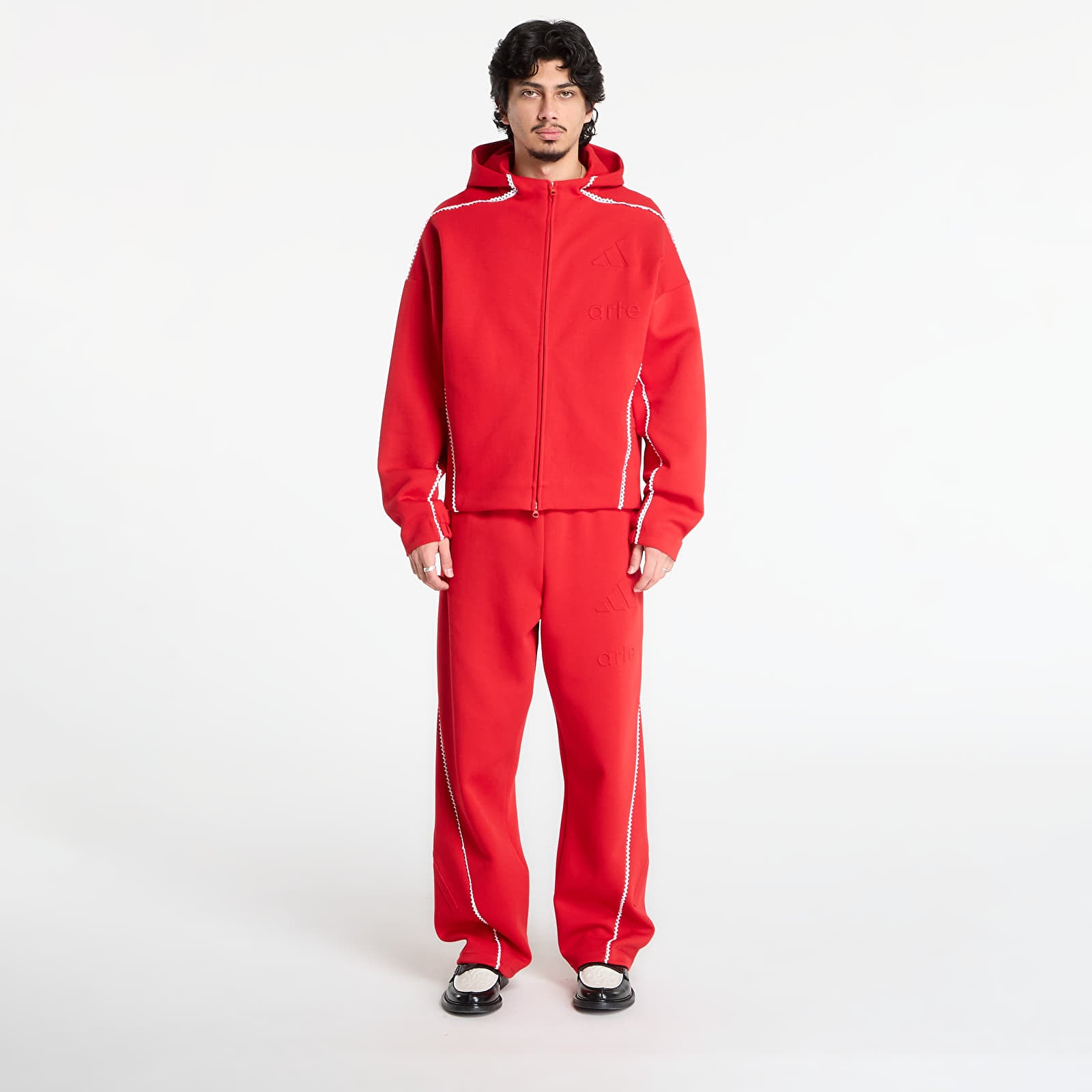 Spodnie adidas x arte Z.N.E. Trackpant Better Scarlet/ White