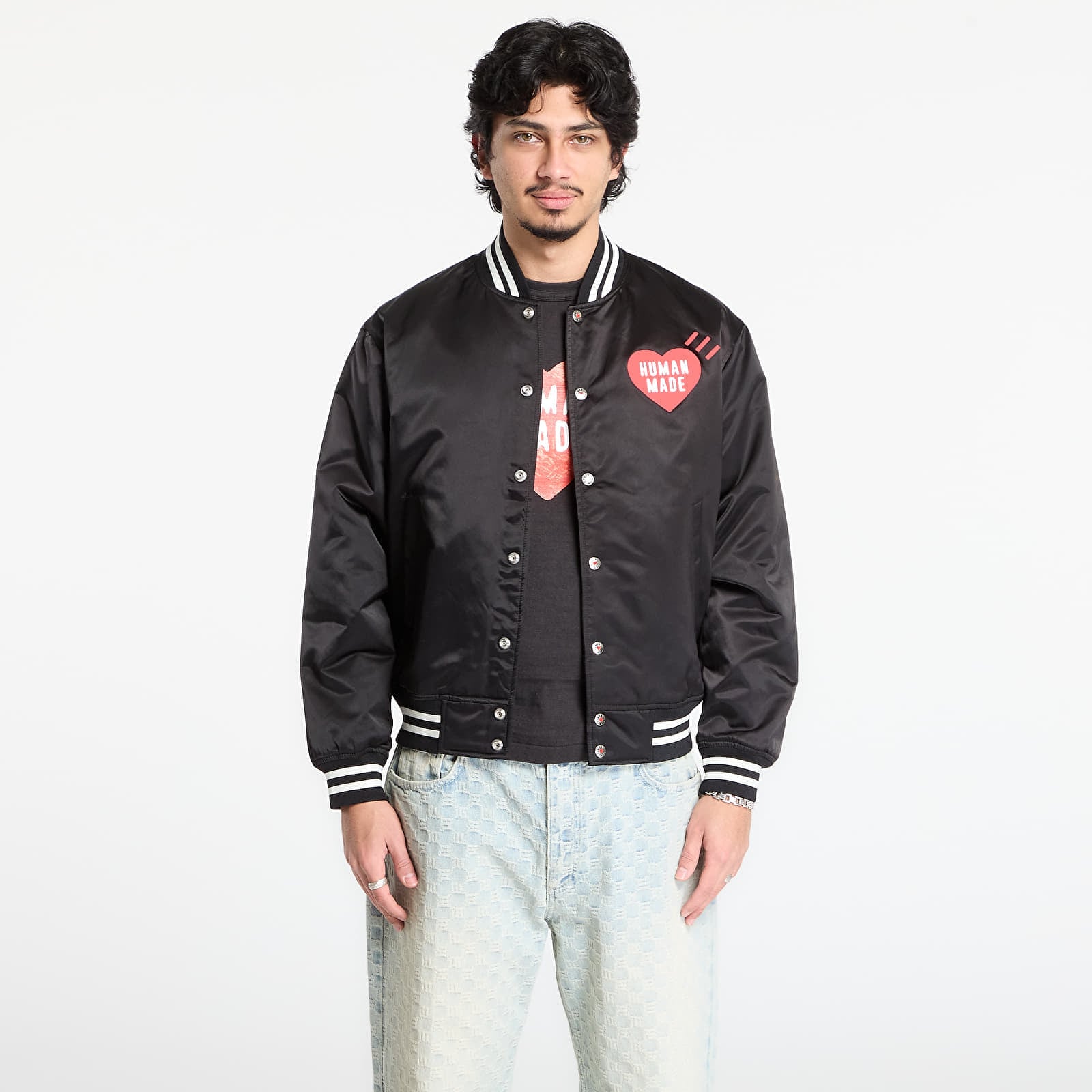 Jachetă HUMAN MADE Nylon Stadium Jacket UNISEX Black L