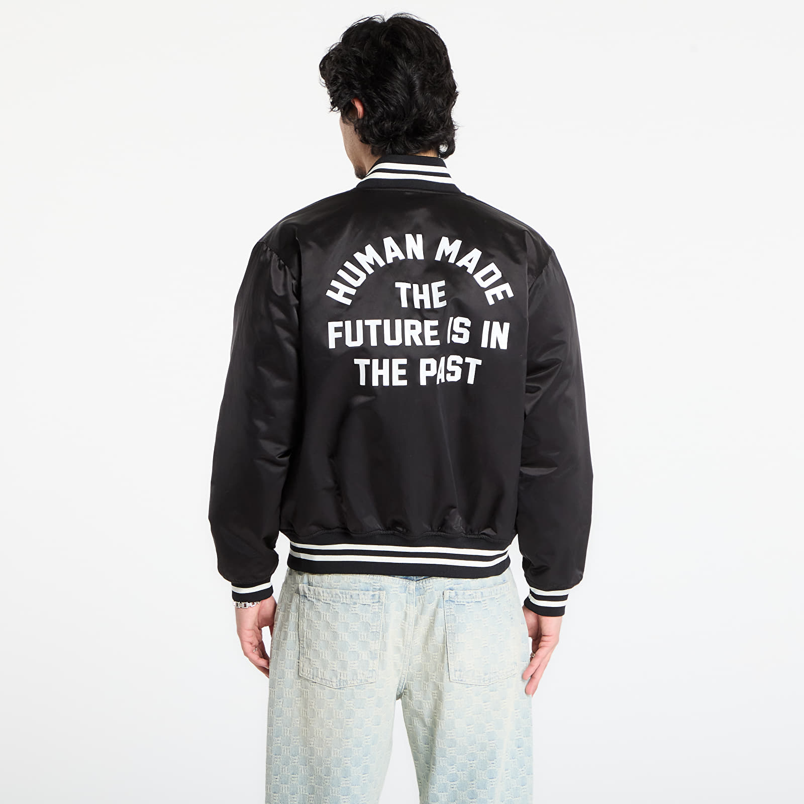 Куртки HUMAN MADE Nylon Stadium Jacket UNISEX Black