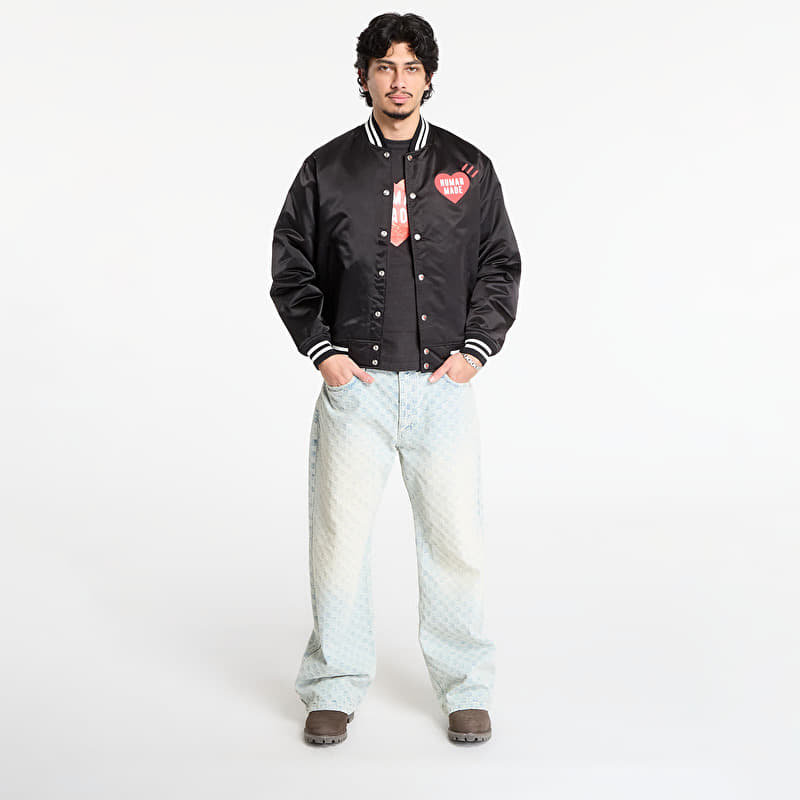 HUMAN MADE Nylon Stadium Jacket UNISEX Black | Footshop