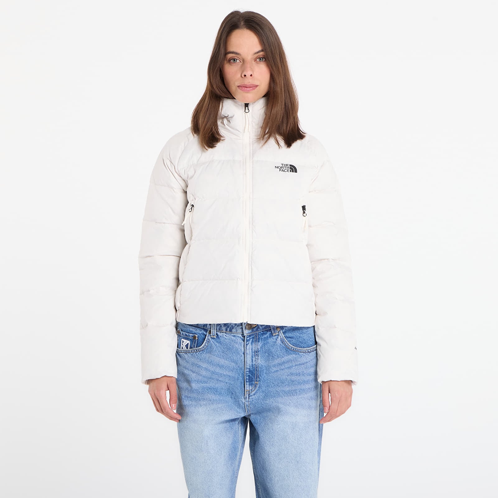 Ženske jakne The North Face Hyalite Down Hoodie White Dune