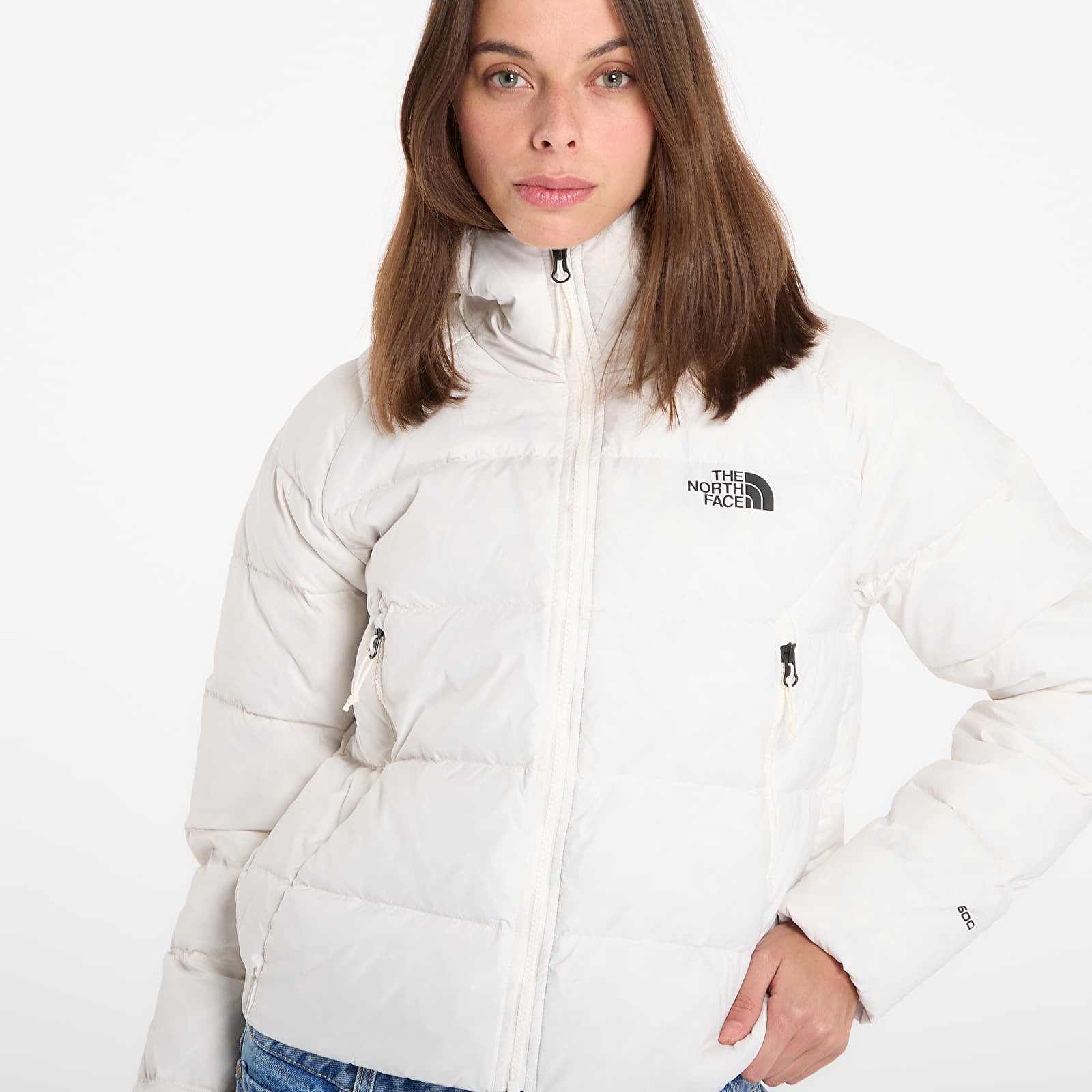 Ženske jakne The North Face Hyalite Down Hoodie White Dune