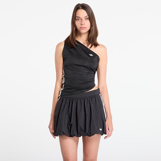 Top adidas Rouched One Shoulder Top Black/ Black