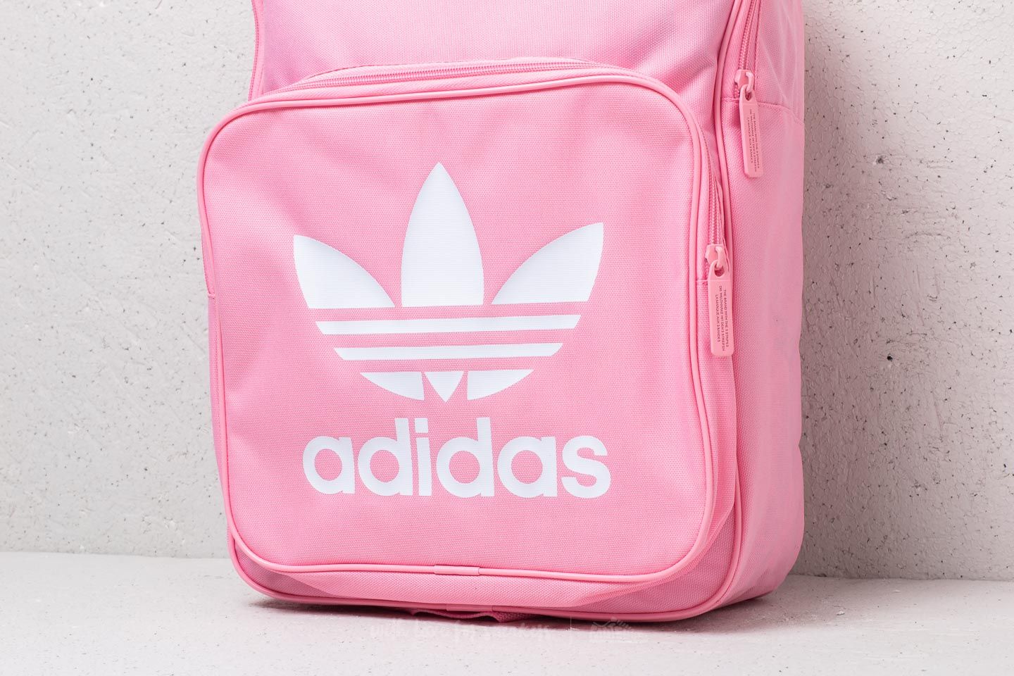 Pink adidas top trefoil backpack