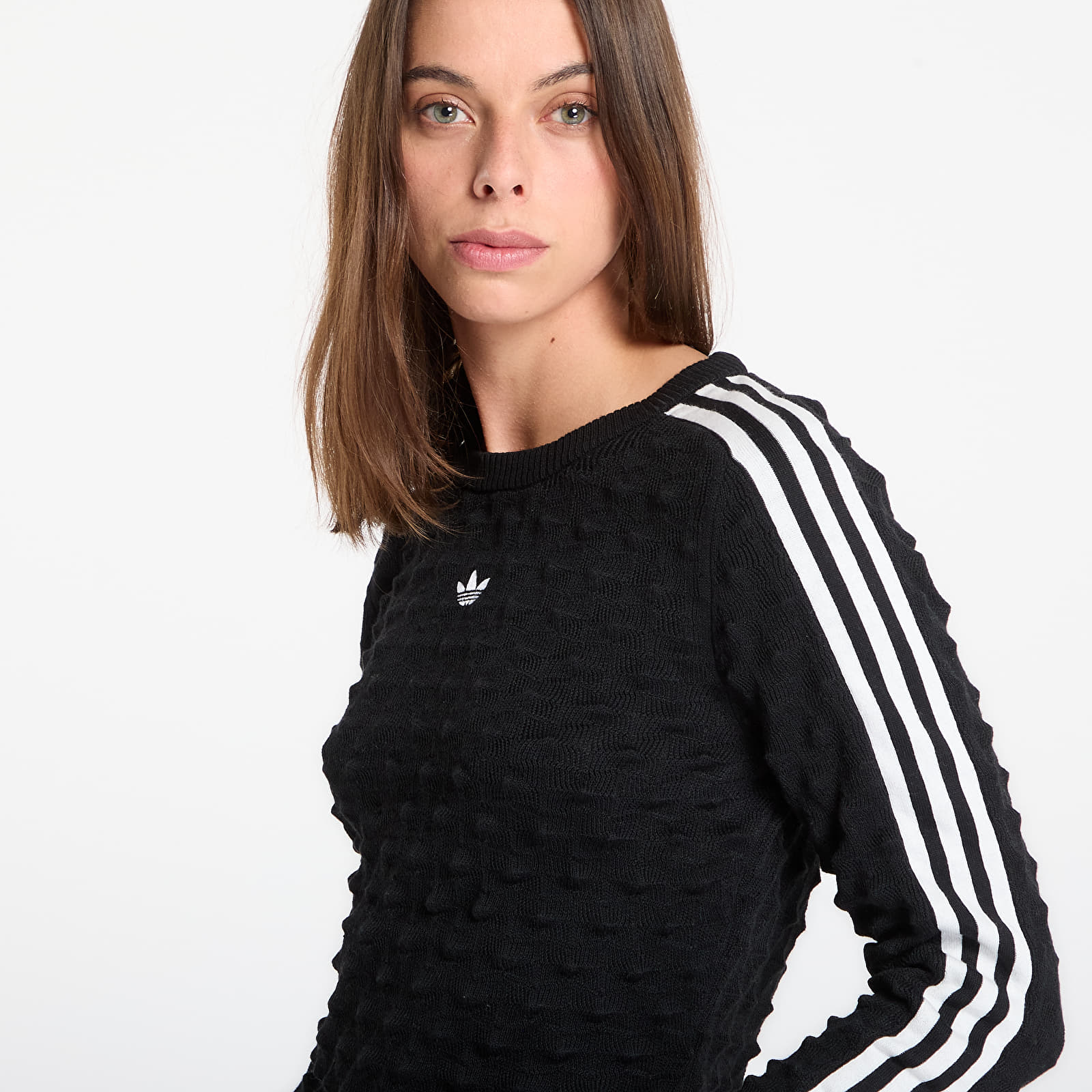 Moteriški marškinėliai adidas Slim Ls Tee Black