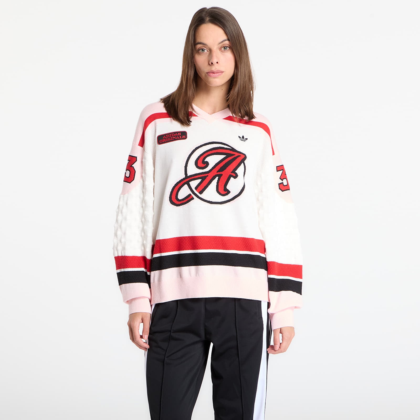 Sweatshirt adidas Os Jersey White/ Sanpin/ Better Scarlet M