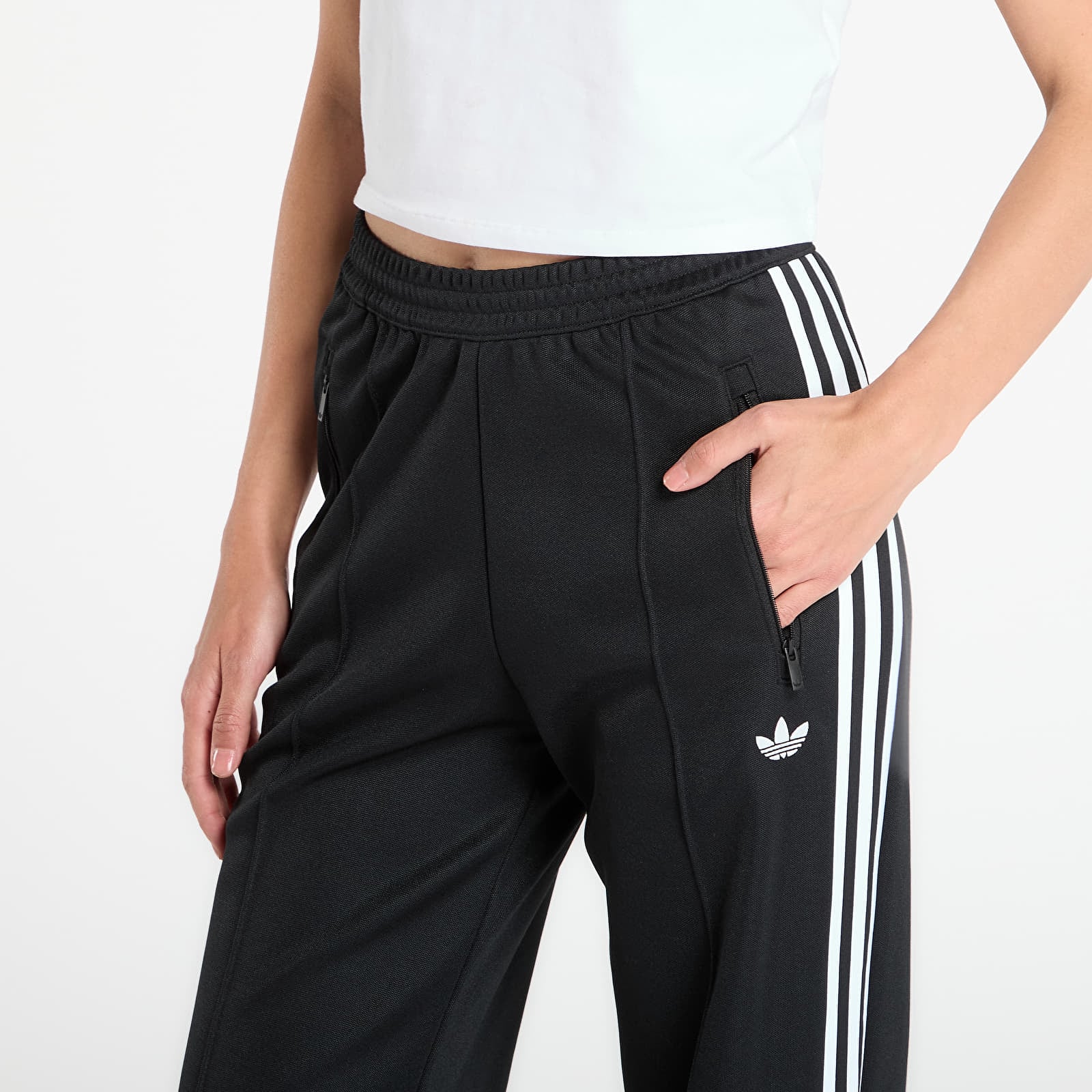 Moteriškos sportinės kelnės adidas Classic Track Pants Black/ White