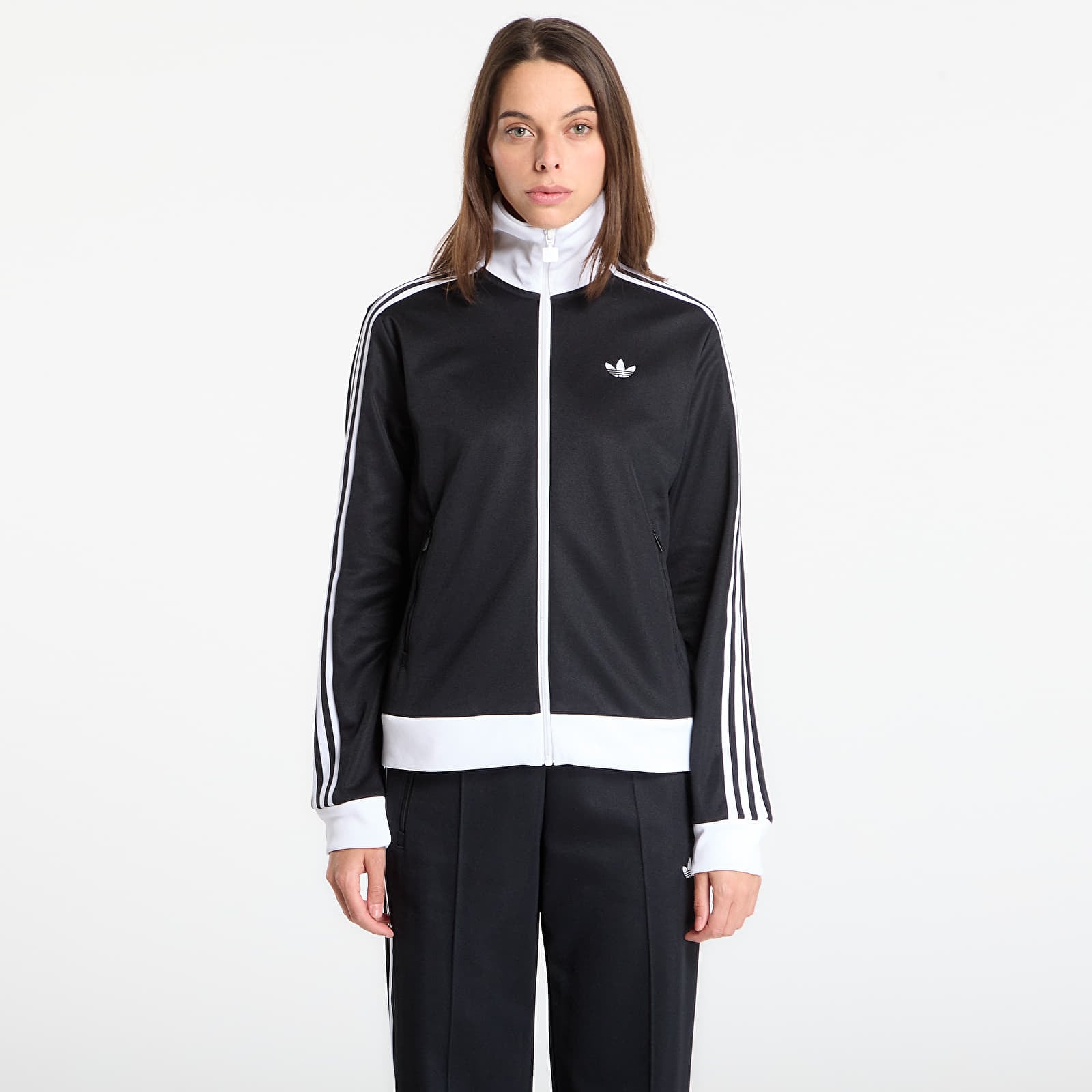 Dámske mikiny adidas Classic Tt Black/ White
