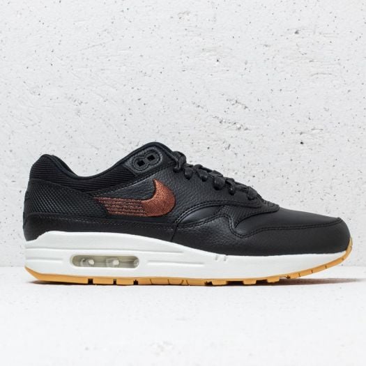 Nike air max 1 premium black gum on sale
