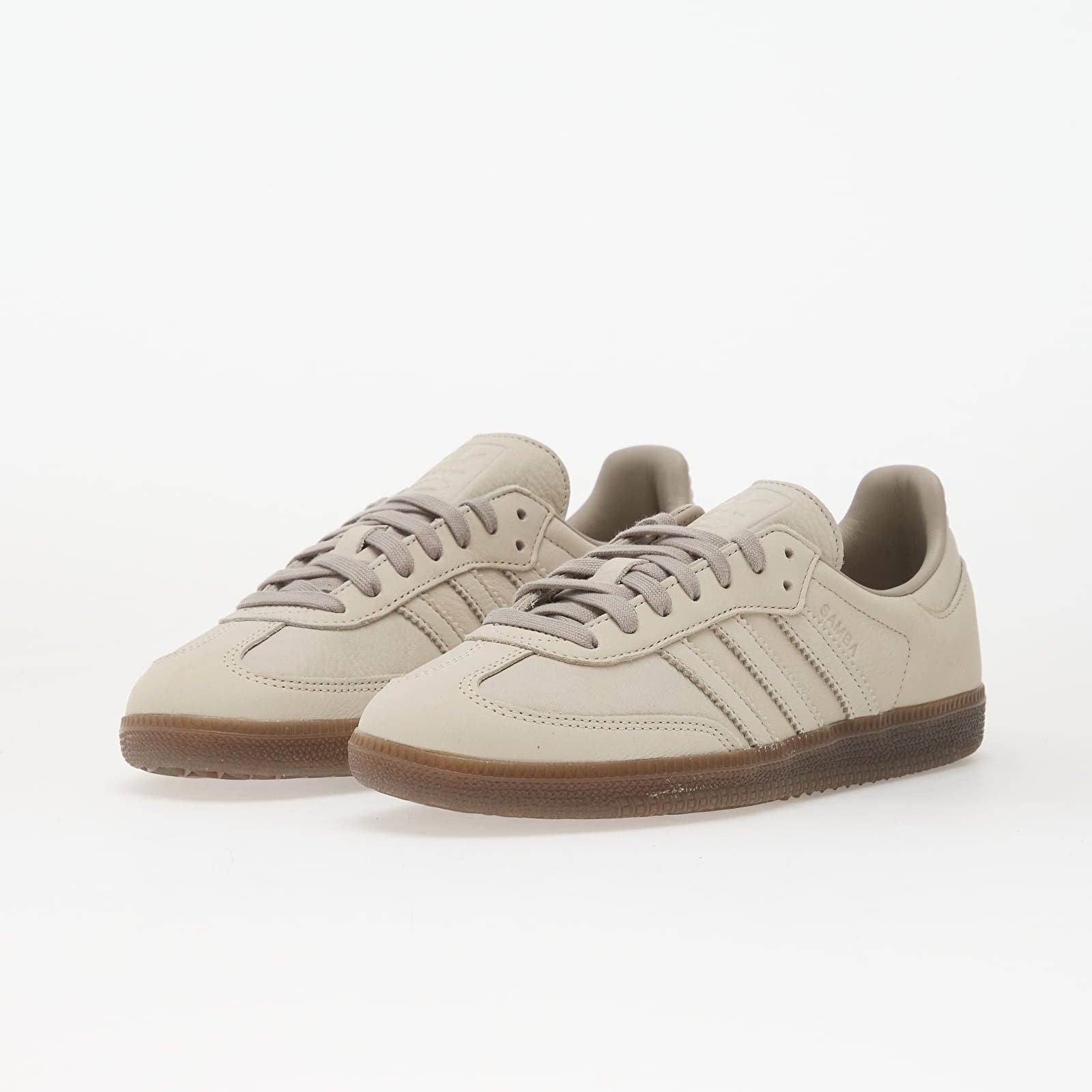 Pánske tenisky a topánky adidas Samba Og Aluminium/ Light Brown/ Gum5