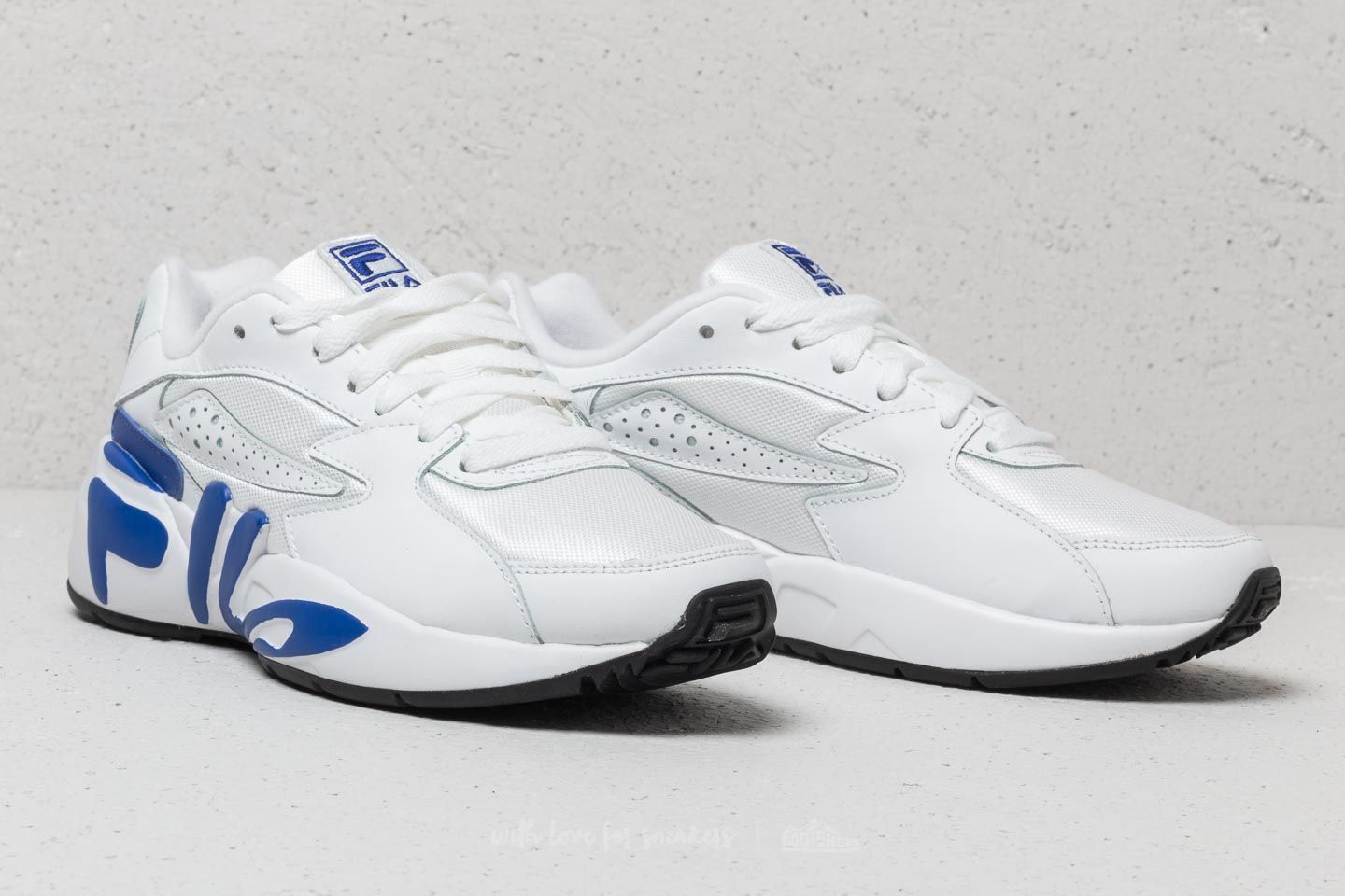 Dámske topánky a tenisky Fila Mindblower White/ Royal Blue/ Black