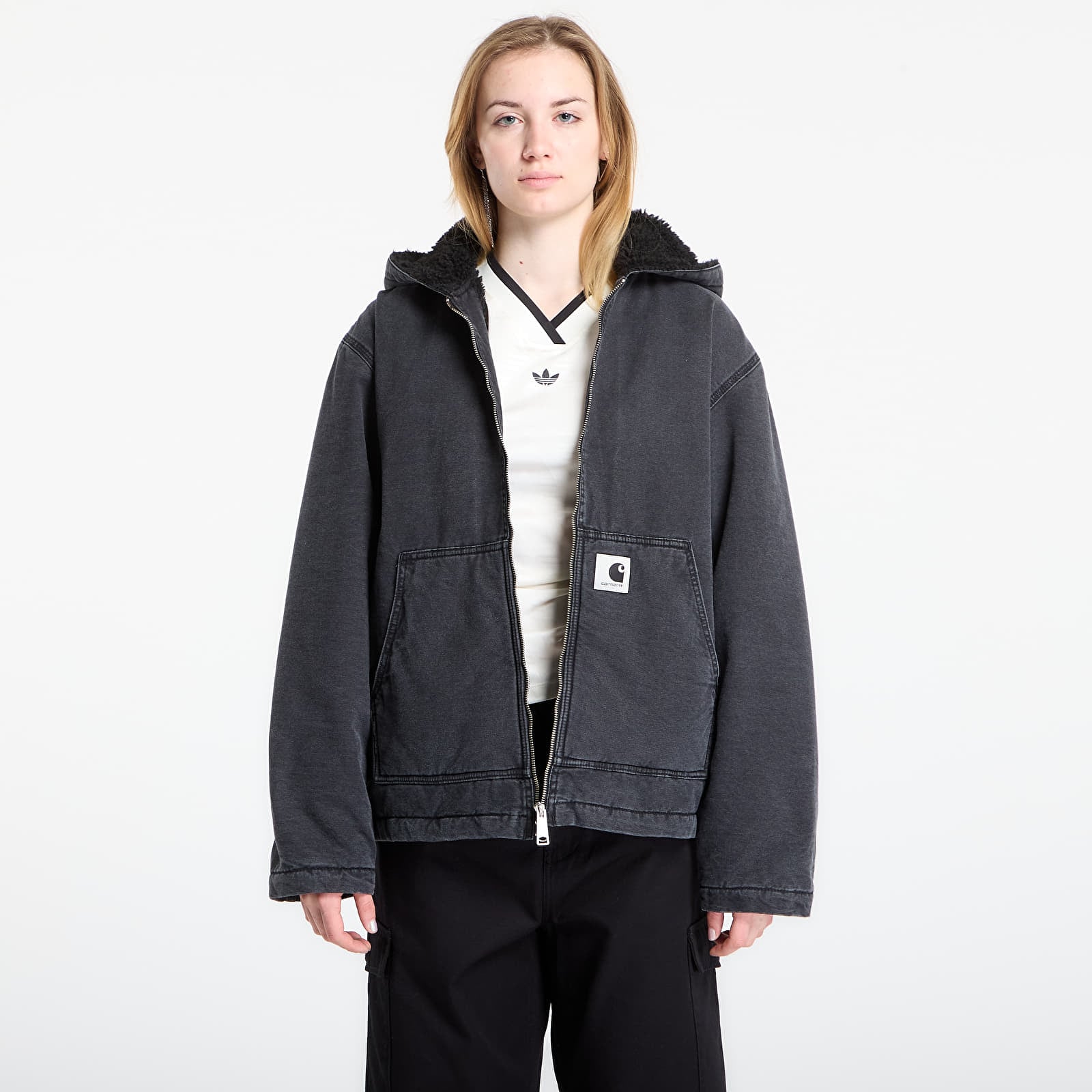 Bundy Carhartt WIP W' Hooded Mitch Jacket Black