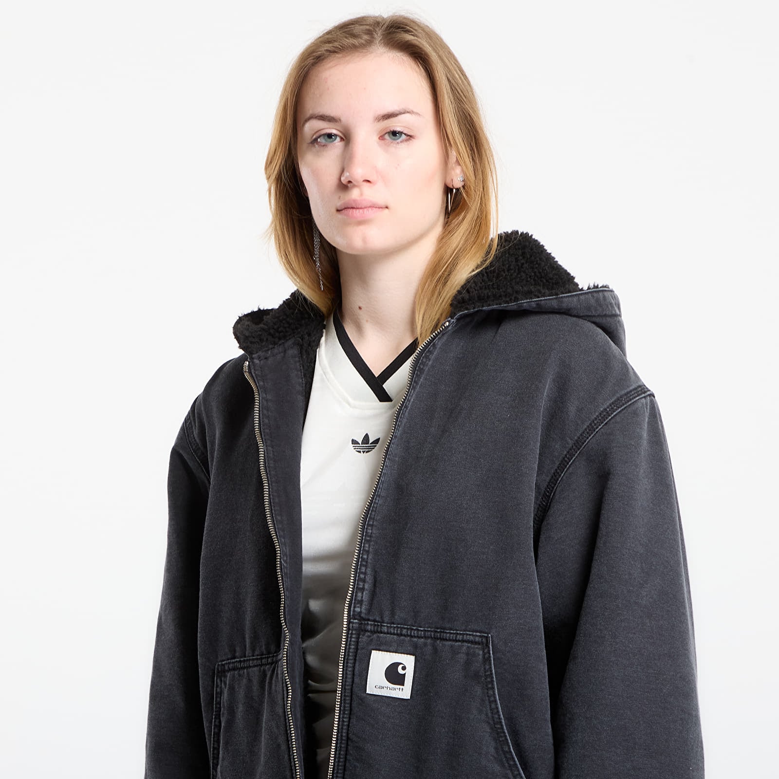Bundy Carhartt WIP W' Hooded Mitch Jacket Black