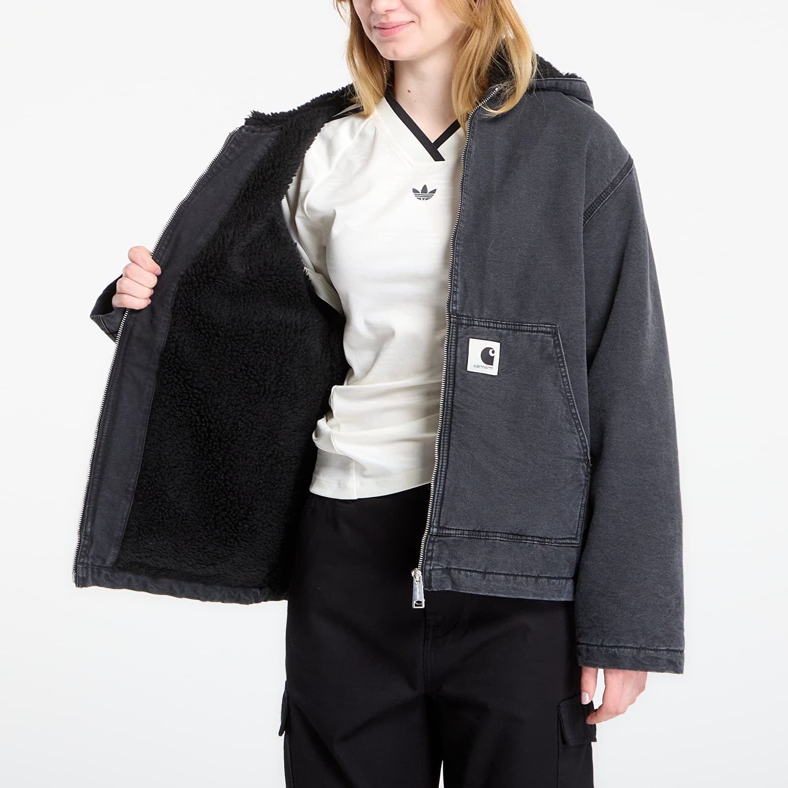 Bundy Carhartt WIP W' Hooded Mitch Jacket Black