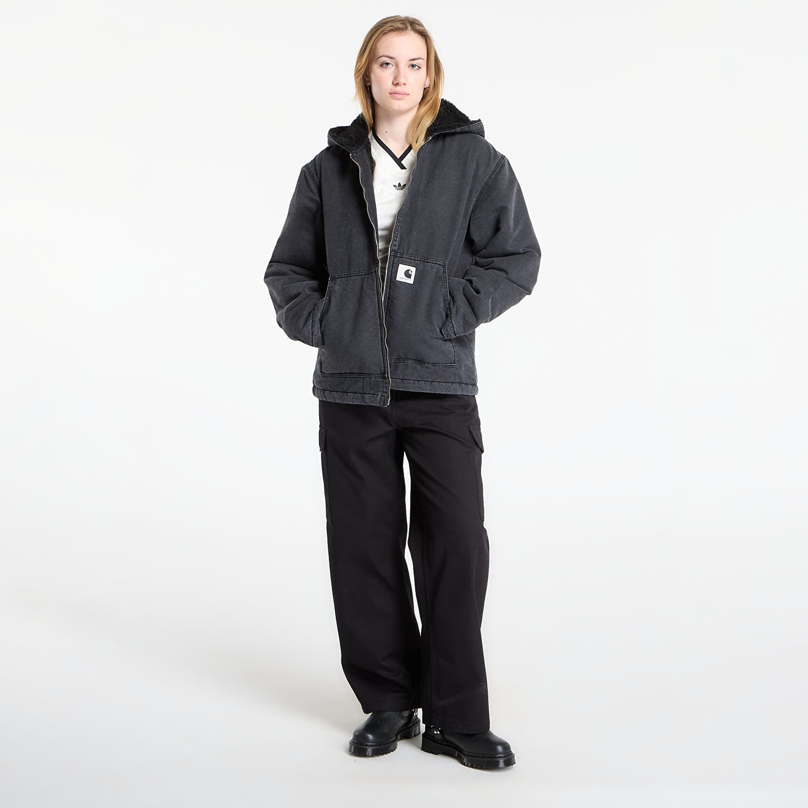 Bundy Carhartt WIP W' Hooded Mitch Jacket Black