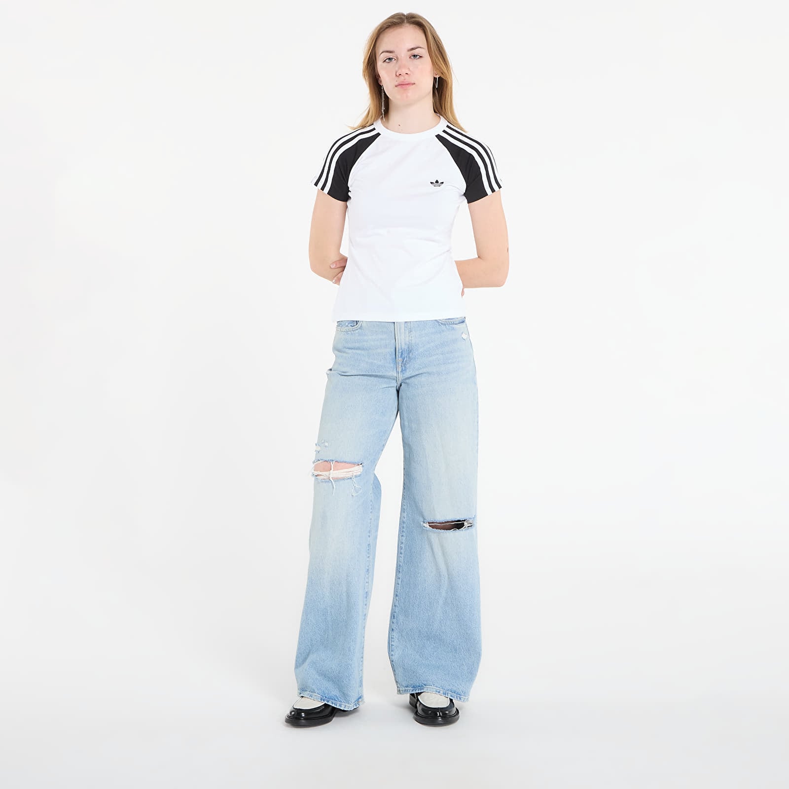 Marškinėliai adidas Sst Tee White/ Black/ White