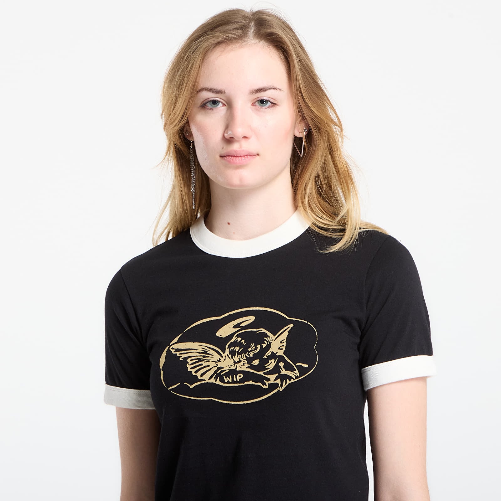 T-skjorter Carhartt WIP W' S/S Reminiscing Ringer T-Shirt Black