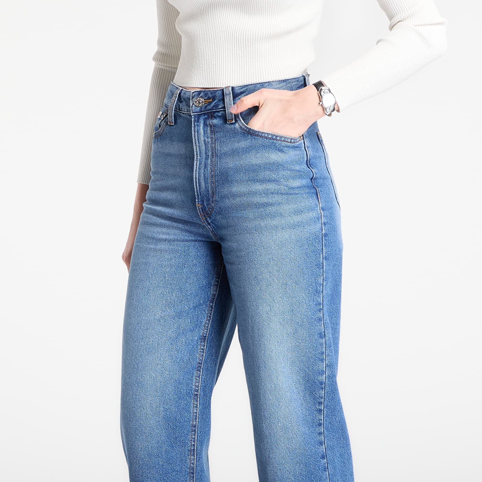 Džínsy Calvin Klein Jeans Eu Barrel Jeans Blue