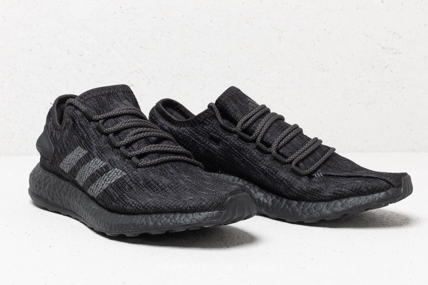 Men s shoes adidas PureBOOST Core Black Solid Grey Hi Res Orange Footshop