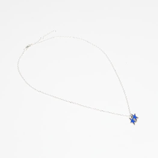 TwoJeys Tilted Enameled Necklace Silver