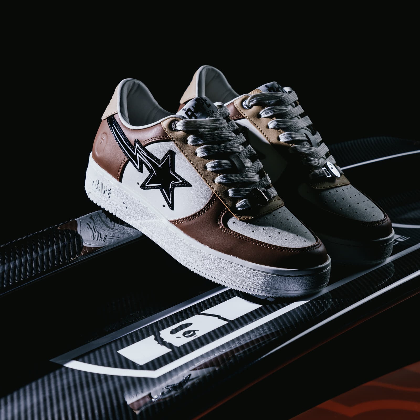 Skor för män BAPE® x FOOTSHOP - Bape Sta Multi Colored