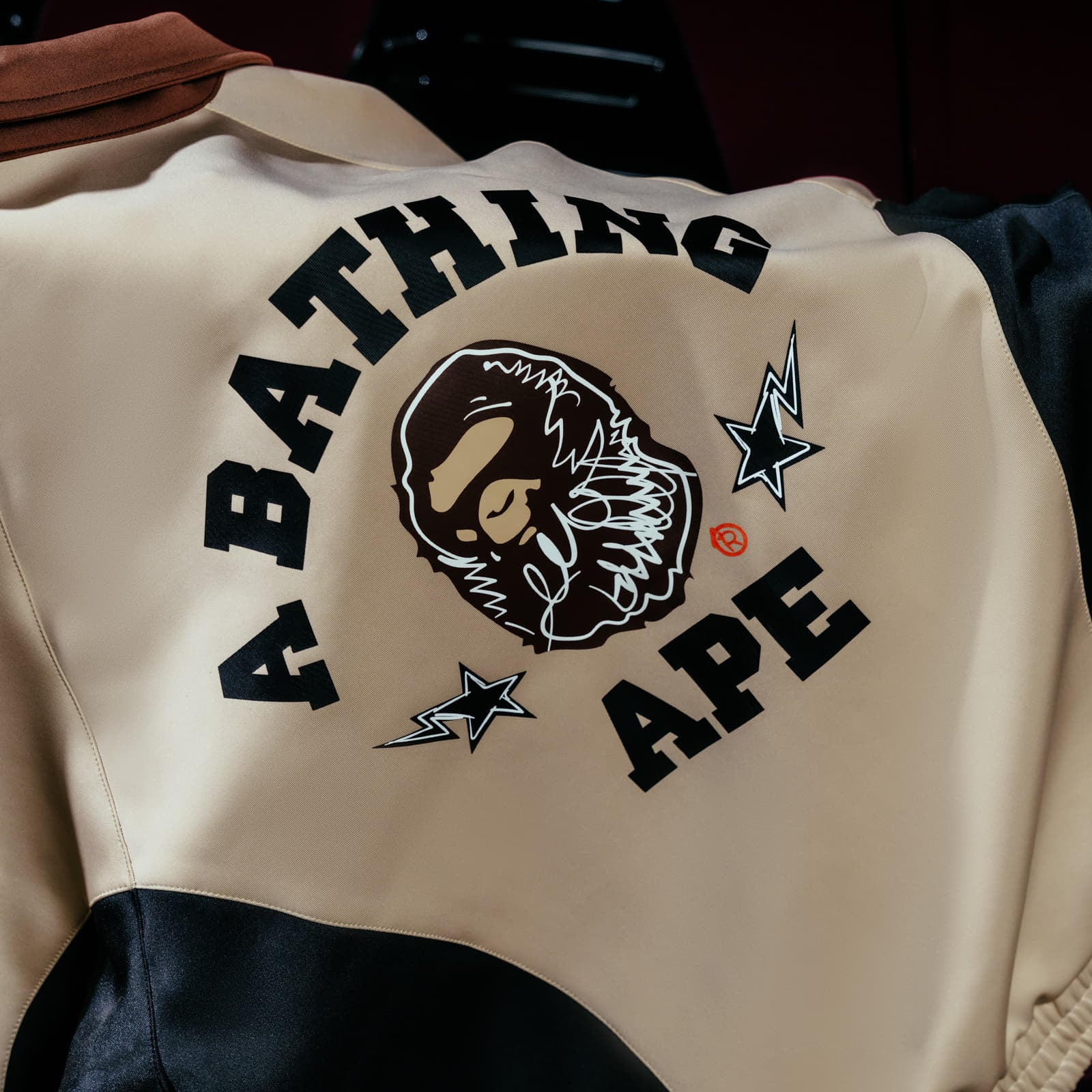 Jackor BAPE® x FOOTSHOP - Track Jacket UNISEX Beige