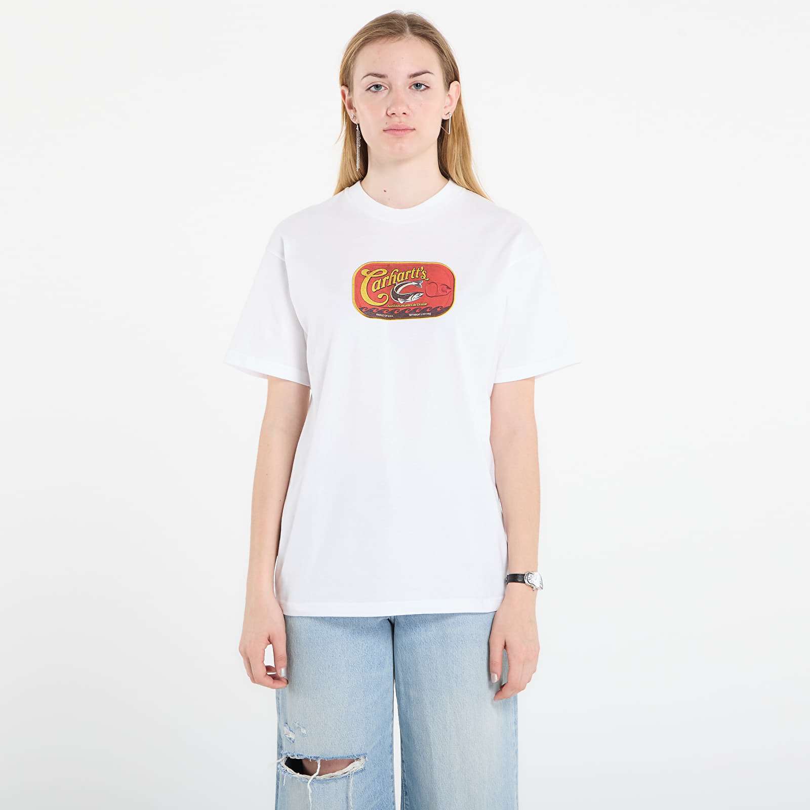 T-paidat Carhartt WIP S/S Sardinas T-Shirt UNISEX White