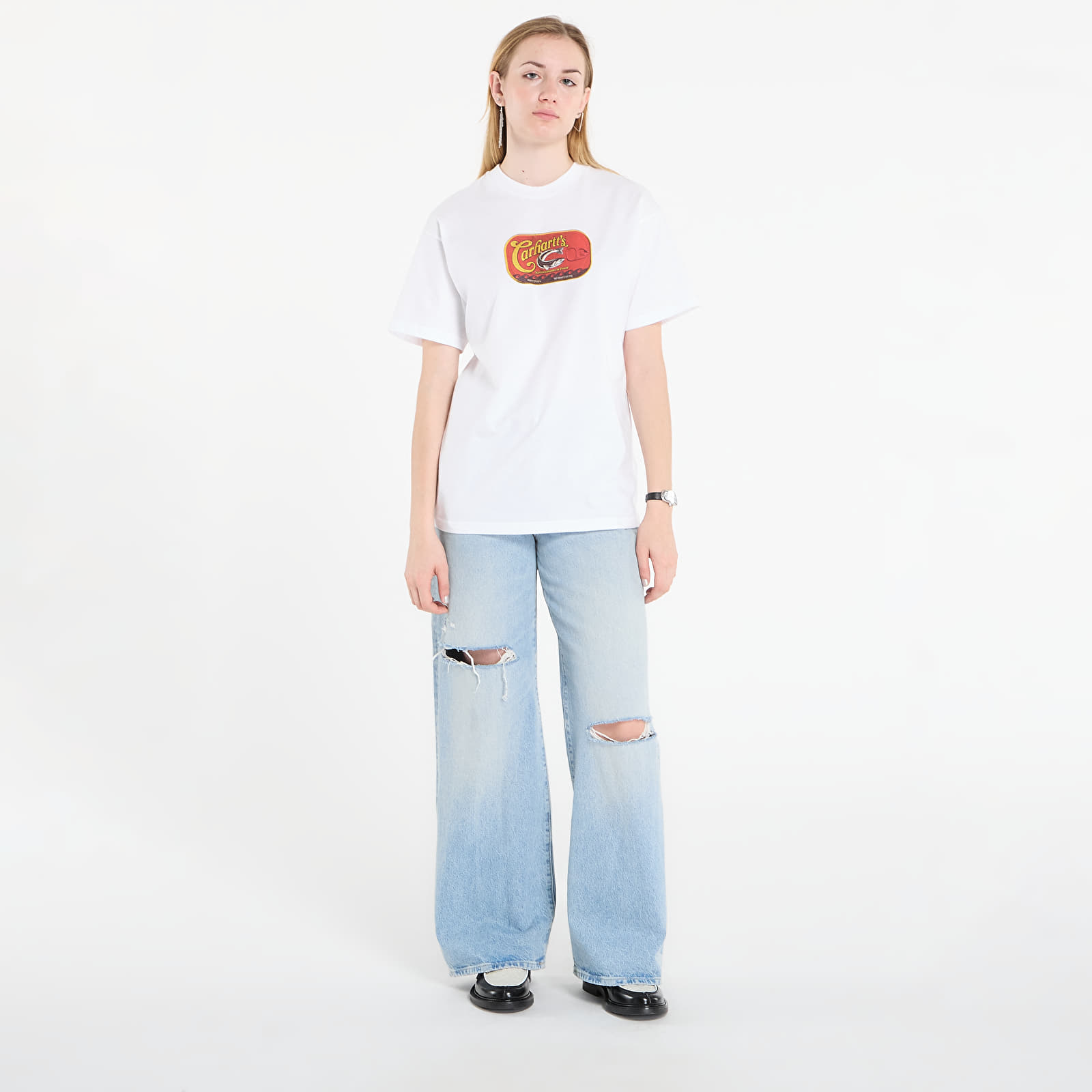 T-paidat Carhartt WIP S/S Sardinas T-Shirt UNISEX White