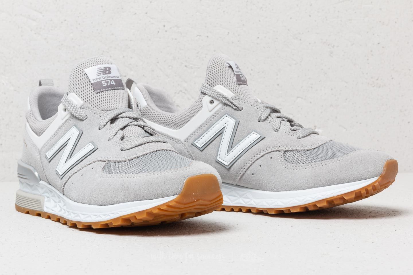 New balance 574 sport top rain cloud with white