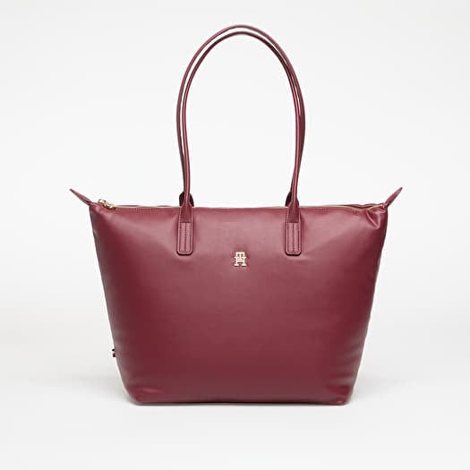 Veske Tommy Hilfiger Popette Soft Tote Deep Rouge