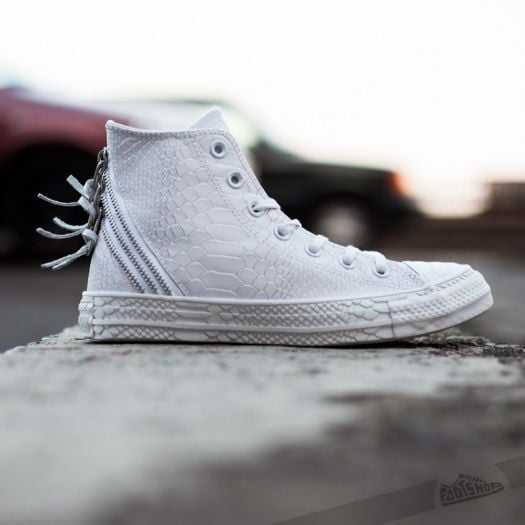 Women s shoes Converse Chuck Taylor Tri Zip Hi White Footshop