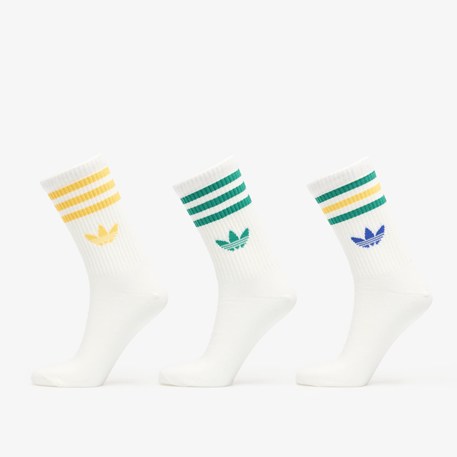 Vīriešu zeķes adidas 3S Crew Socks 3-Pack Off White/ Off White/ Off White