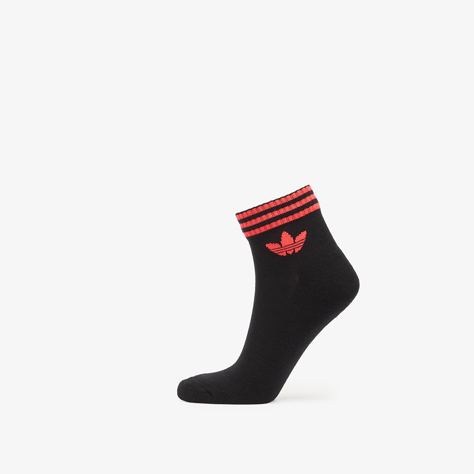 Sokker til mænd adidas 3S Ankle Socks 3-Pack Black/ White/ Lucid Red