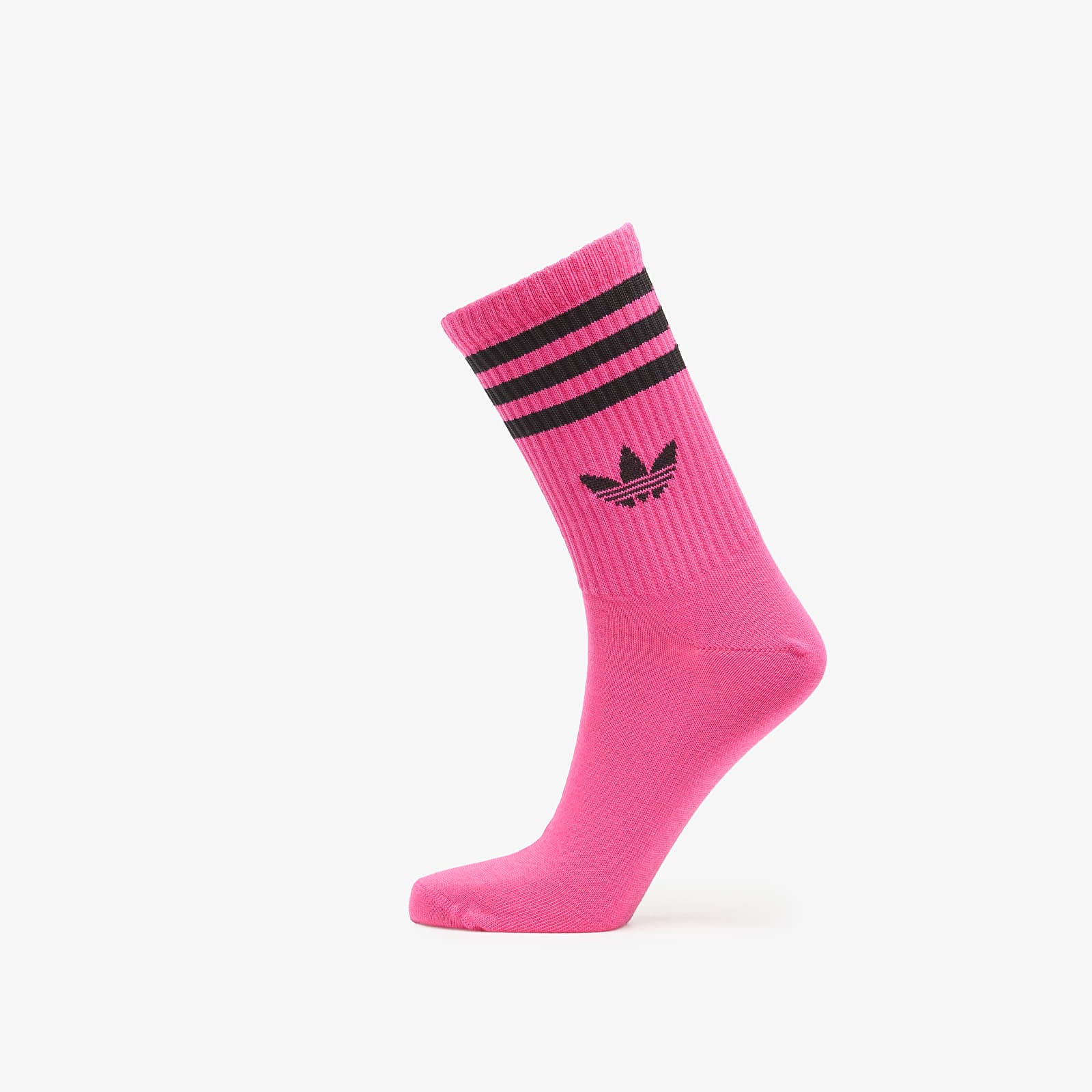 Men's socks adidas 3S Crew Socks 3-Pack Off White/ Shock Pink/ Off White