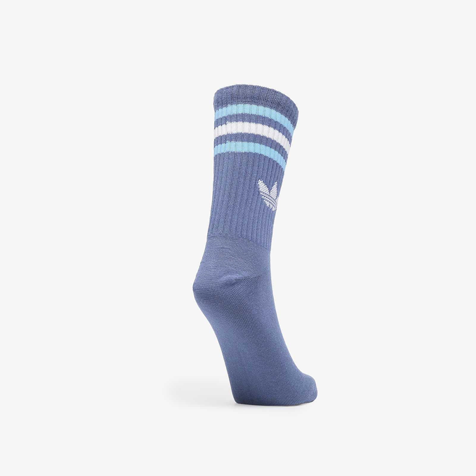 Vīriešu zeķes adidas 3S Crew Socks 3-Pack Creme Blue/ White/ White