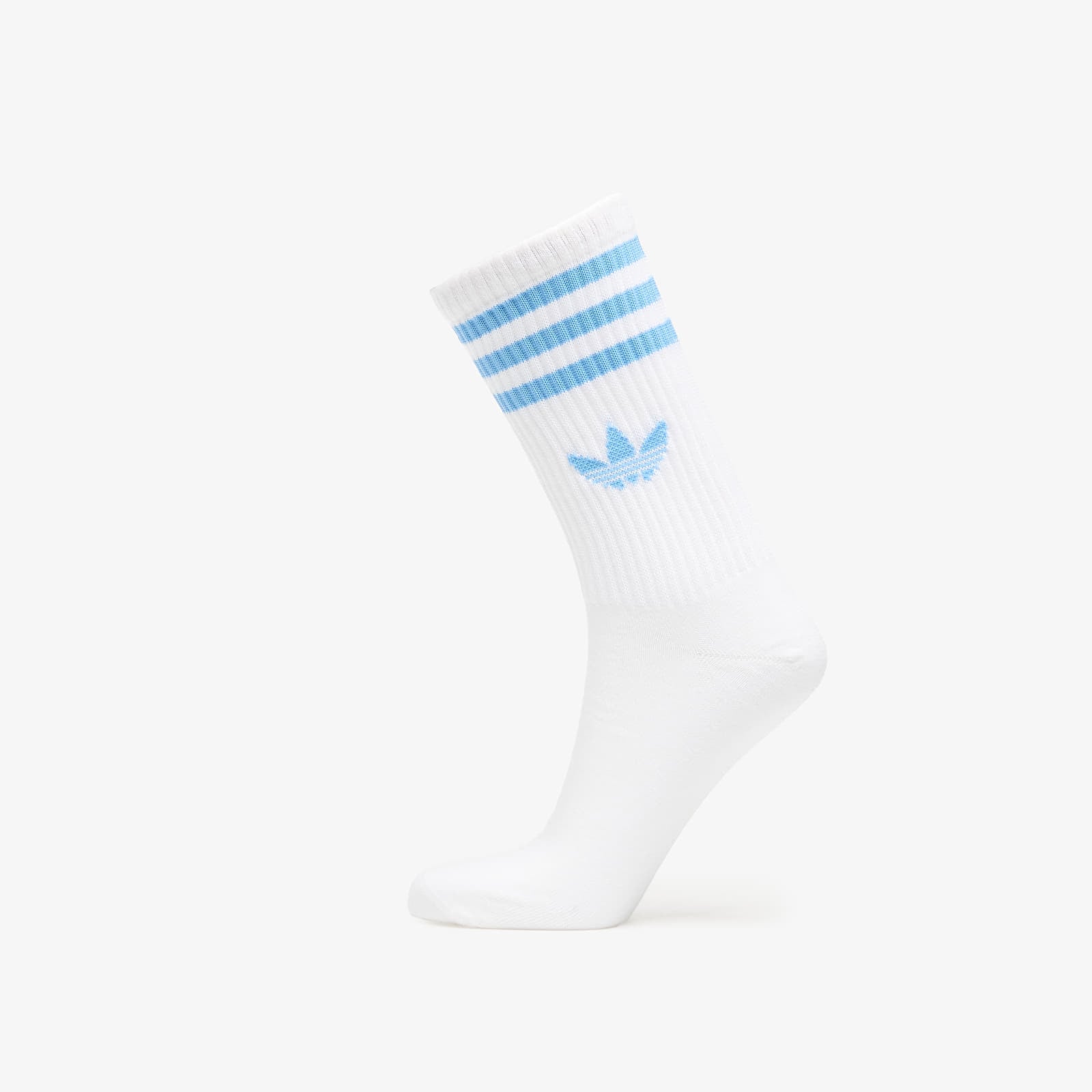 Vīriešu zeķes adidas 3S Crew Socks 3-Pack Creme Blue/ White/ White