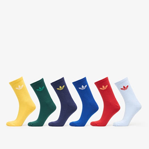Zeķes adidas Tr Crew Socks 6-Pack Crsk/ Dark Blue/ Betsca/ Cgreen