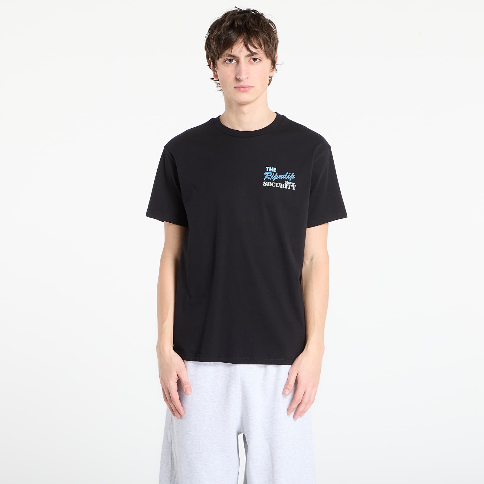 Majice T-shirt RIPNDIP Talk Show Tee Black Vintage Wash