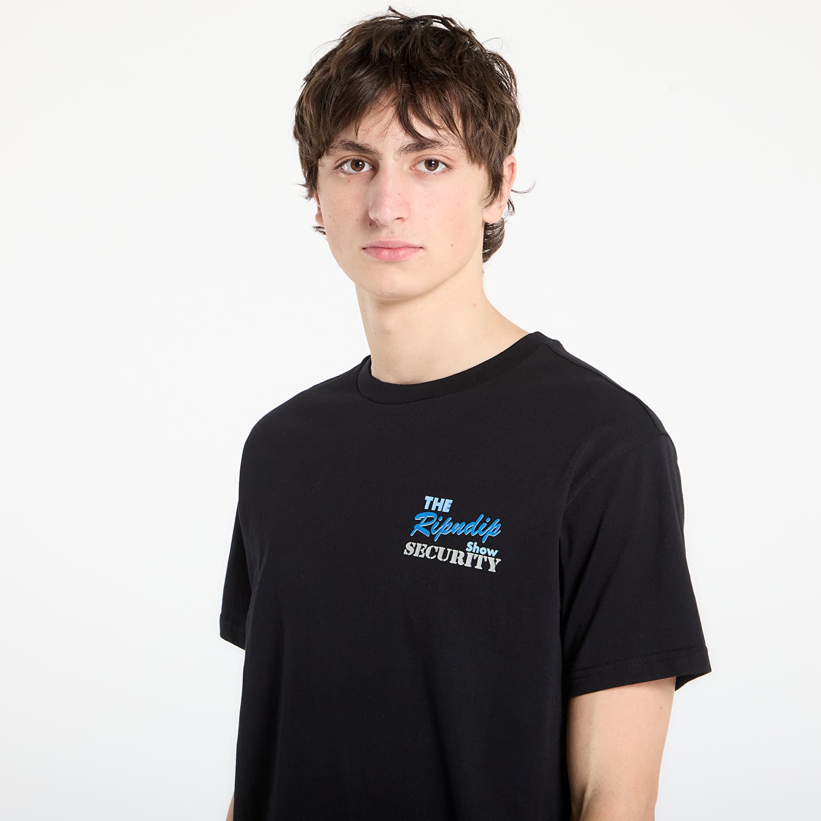 Majice T-shirt RIPNDIP Talk Show Tee Black Vintage Wash