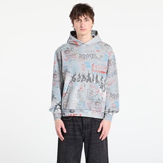 Sweatshirt RIPNDIP Marker Hoodie Sage Grey Vintage Wash