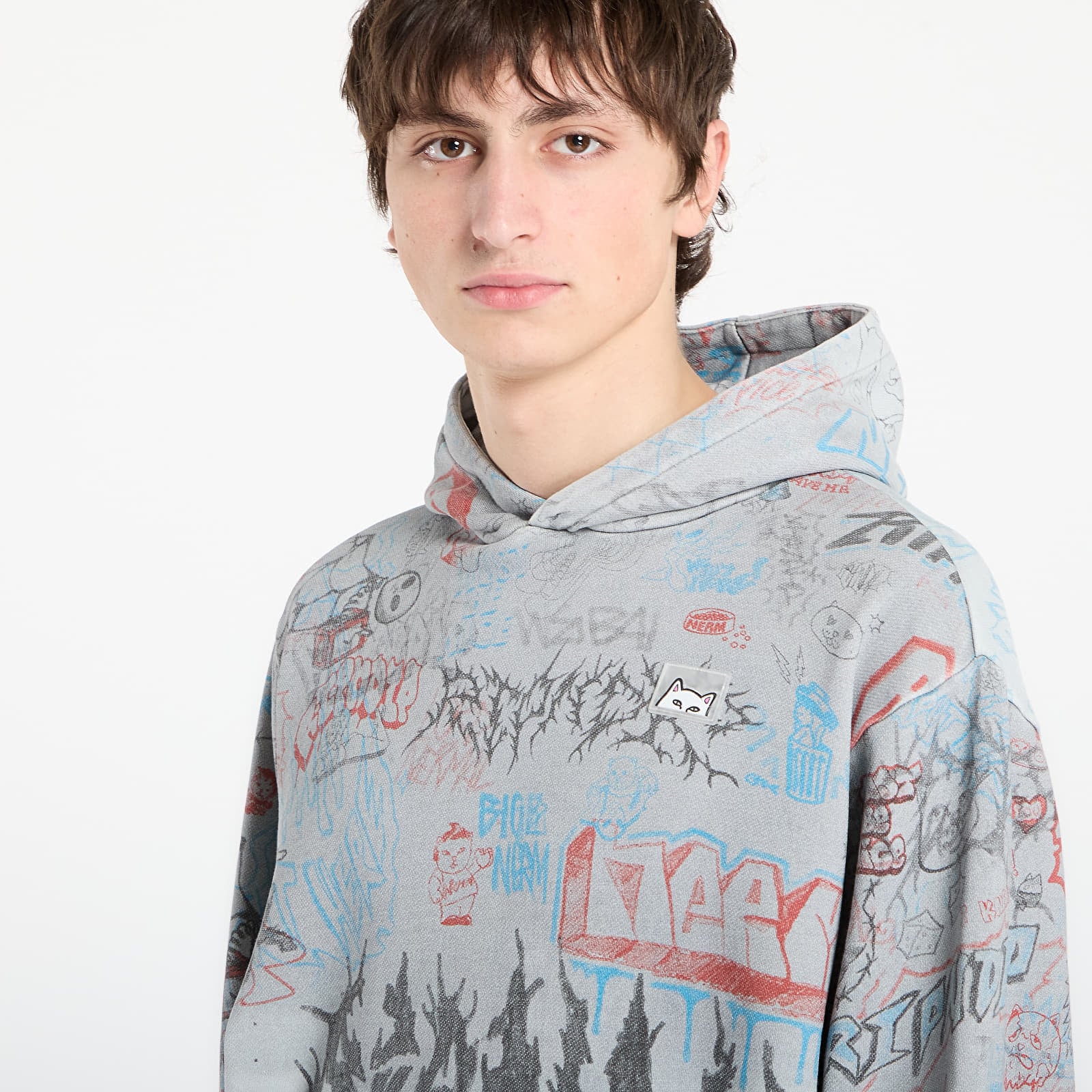 Sweatshirts RIPNDIP Marker Hoodie Sage Grey Vintage Wash