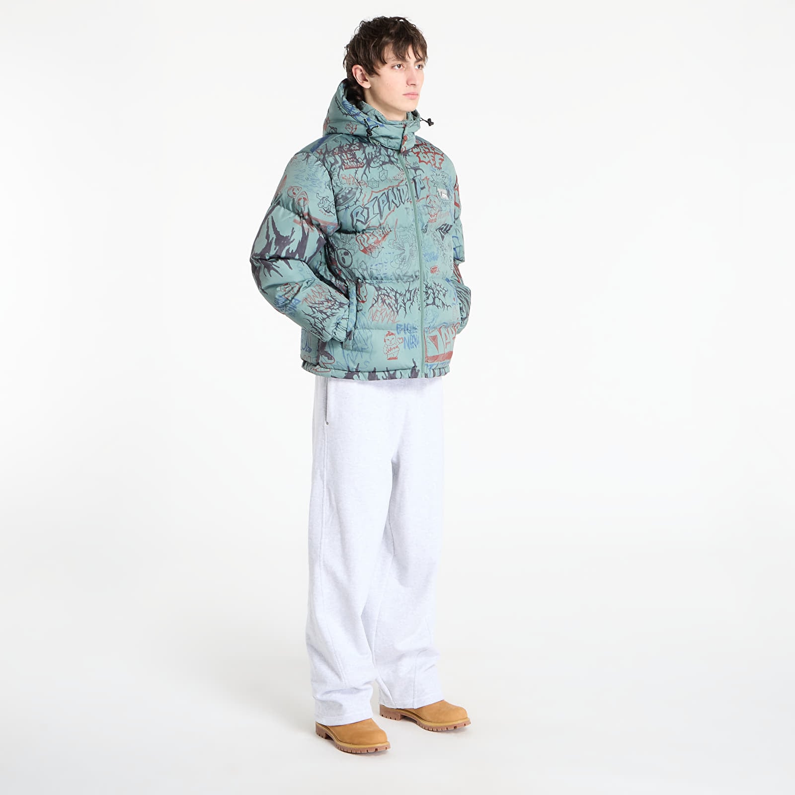 Jackets RIPNDIP Marker Puffer Jacket Black/ Charcoal