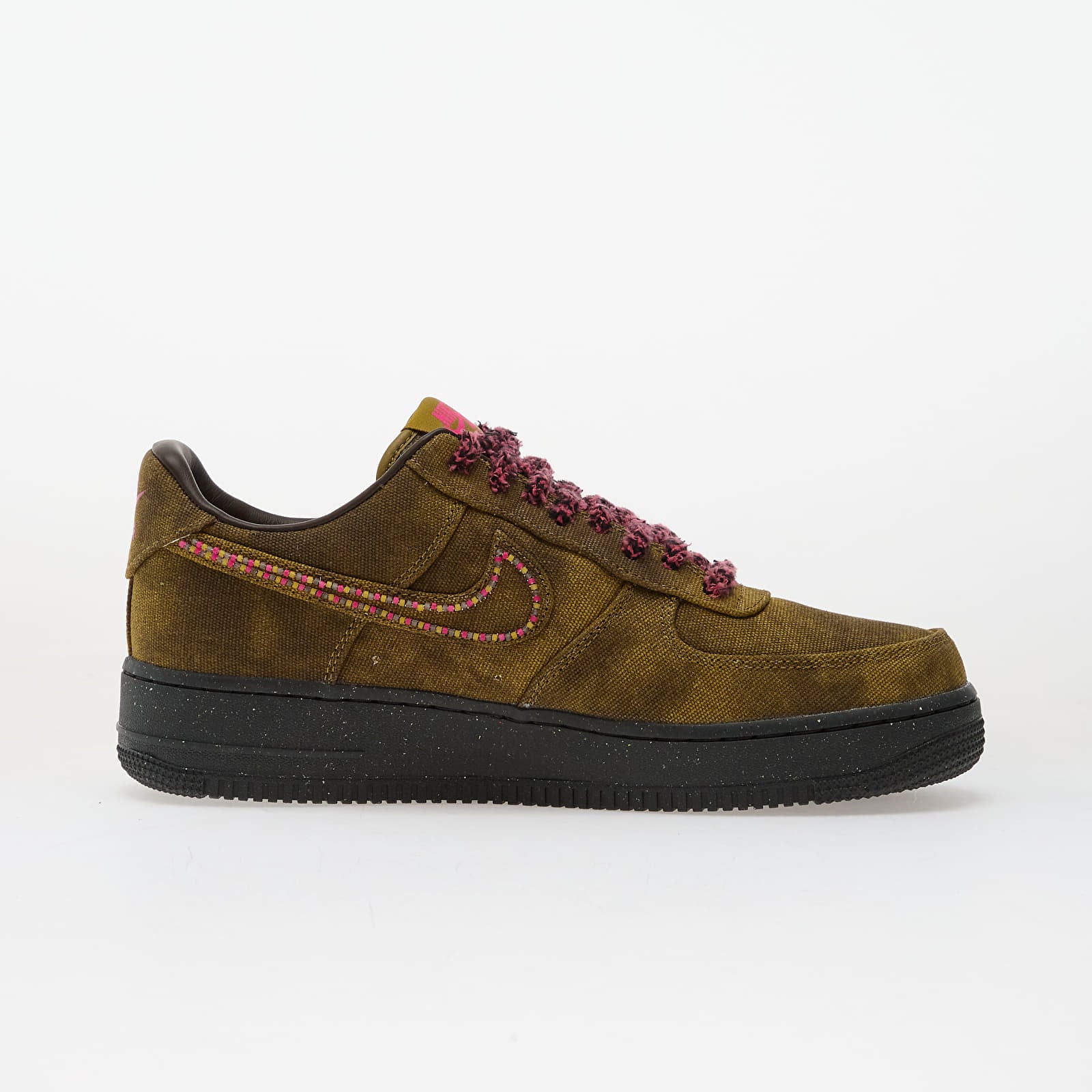 Herresko Nike Air Force 1 Boucle Qs Desert Moss/ Fierce Pink-Midwest Gold