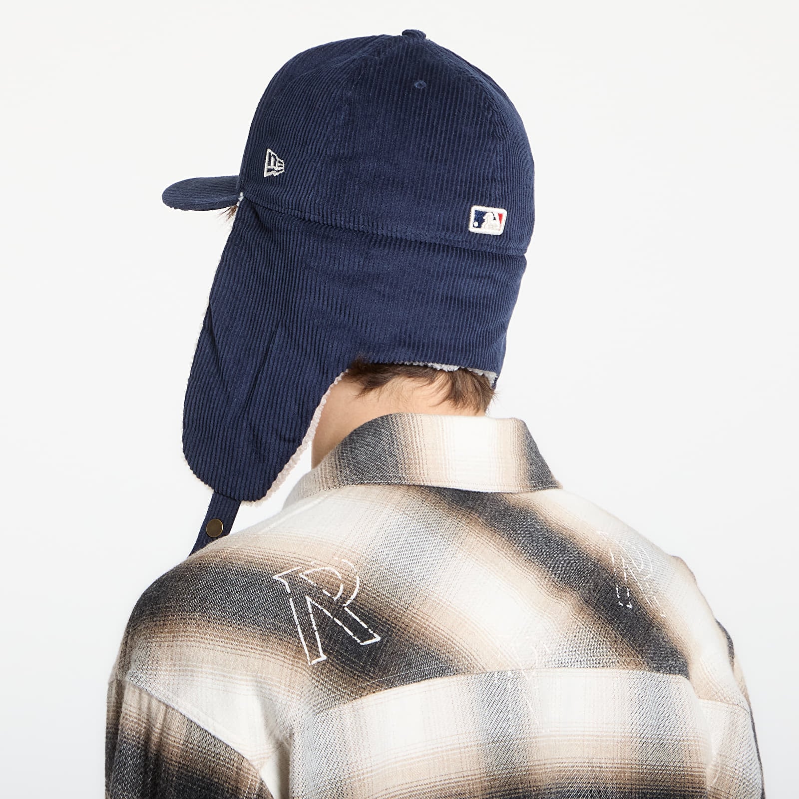 Șepci pentru bărbați New Era 59FIFTY MLB New York Yankees Dogear Cord Navy/ Chrome White