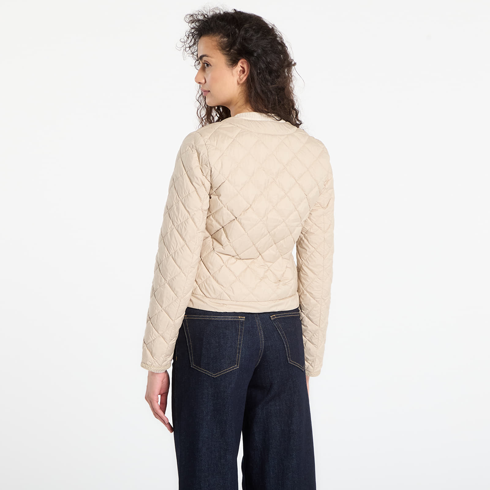 Dámské bundy Tommy Hilfiger G/Button Quilted Reg Lady Jacket Silt