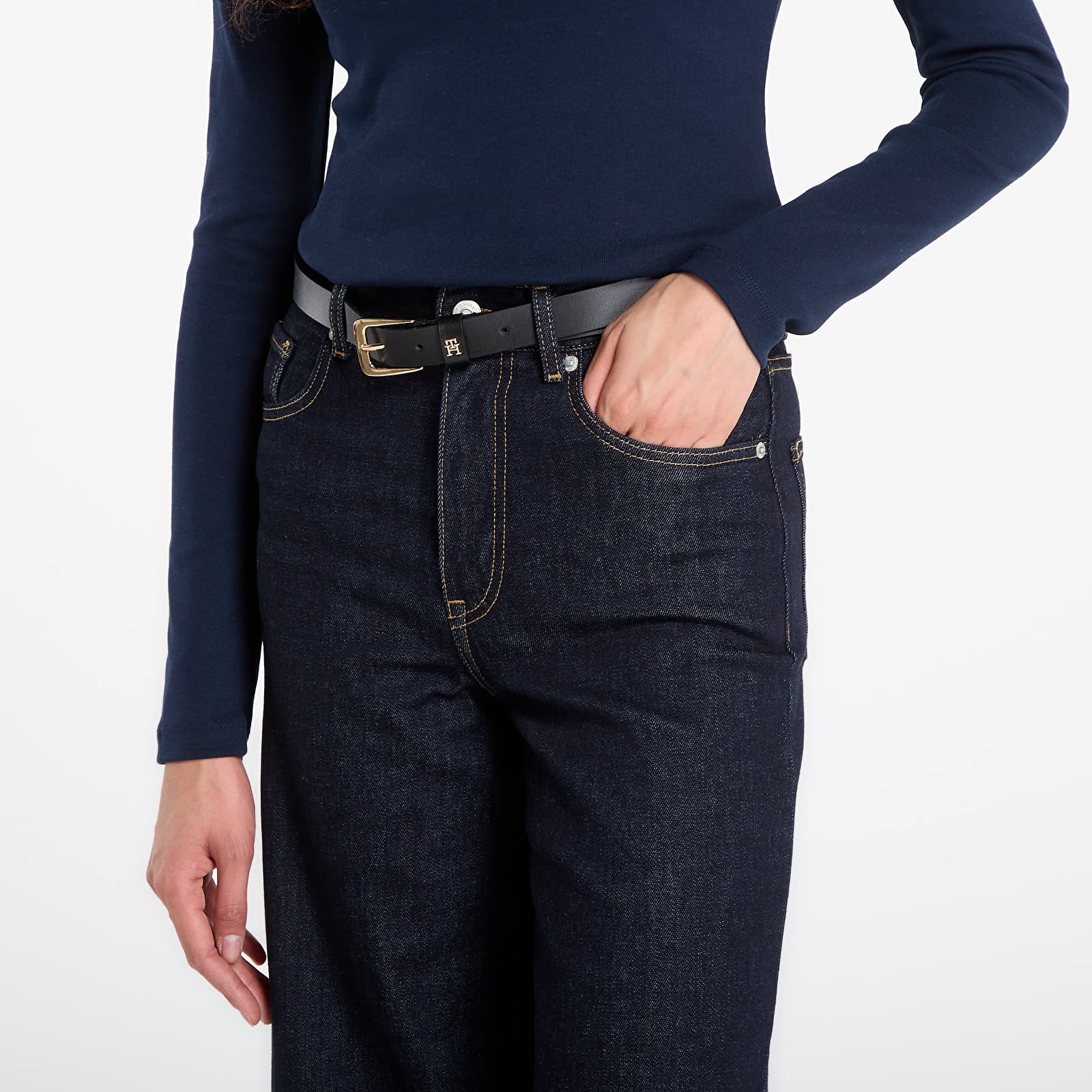 Jeans til kvinder Tommy Hilfiger Denim Rinse 70'S Wide Leg Hw Rinse